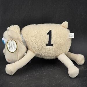 VTG Serta Mattress #1 Counting Sheep Plush Stuffed Animal 2000 Curto Toy White